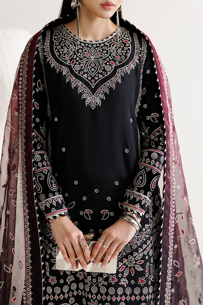 Pakistani embroidered raw silk formal UR-7091 by Jazmin