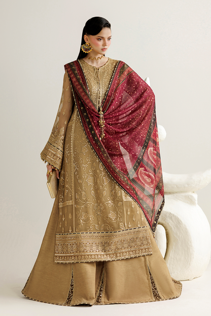 Jazmin UC-3136 embroidered chiffon Pakistani formal suit