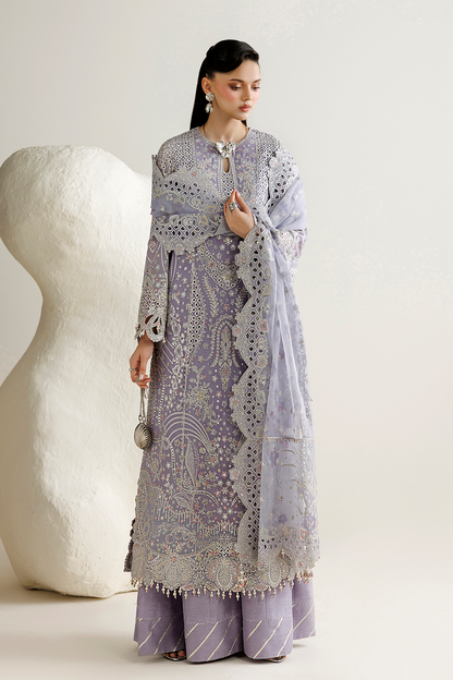 Jazmin UC-3145 chiffon formal with digital printed organza dupatta