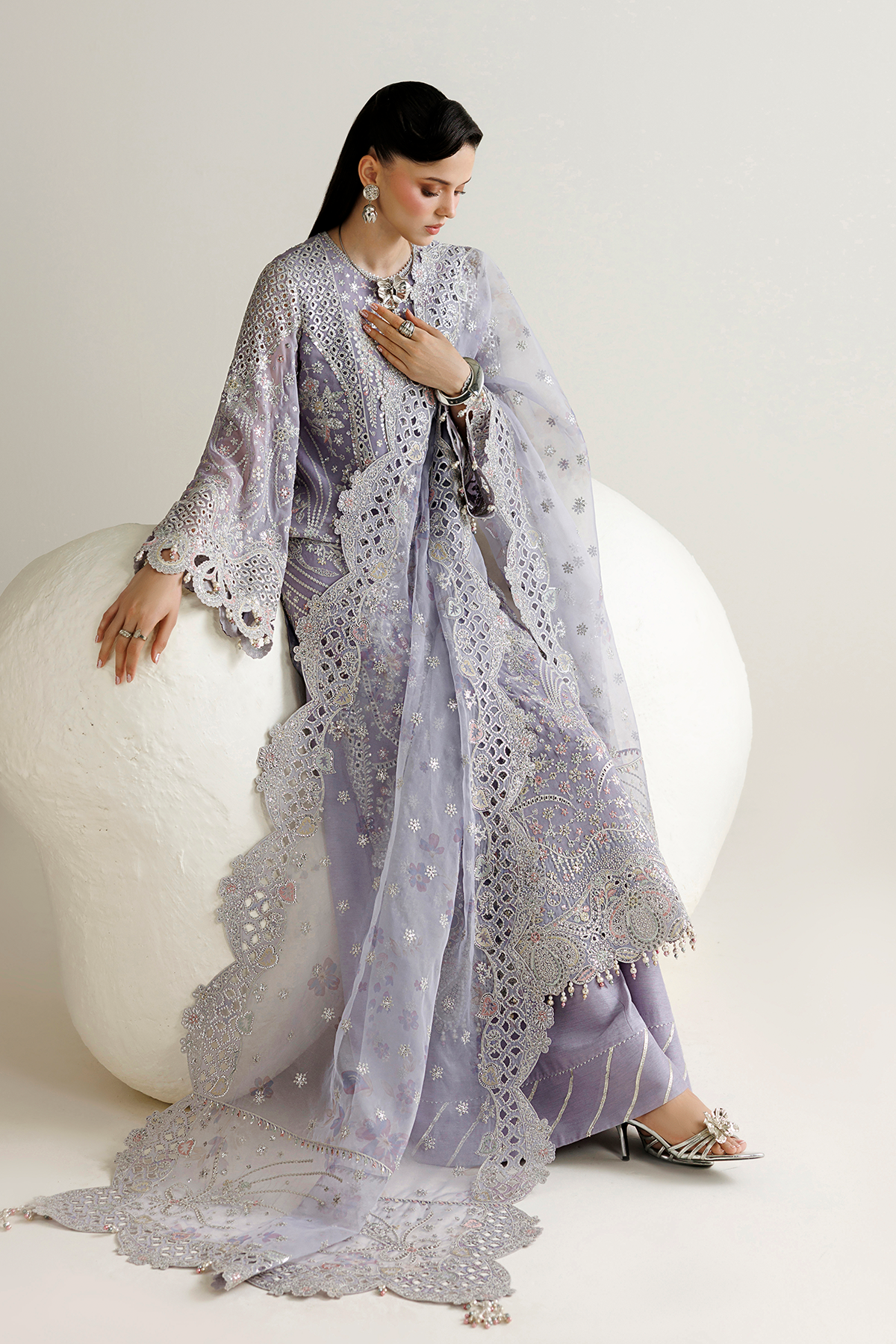 Embroidered chiffon UC-3145 by Jazmin – Pakistani party wear