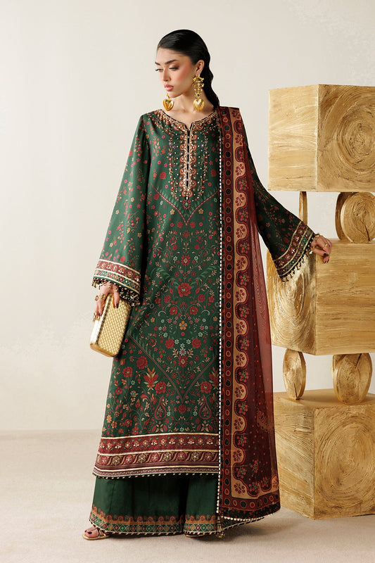 Jazmin OR26-D01 raw silk formal with printed tissue silk dupatta