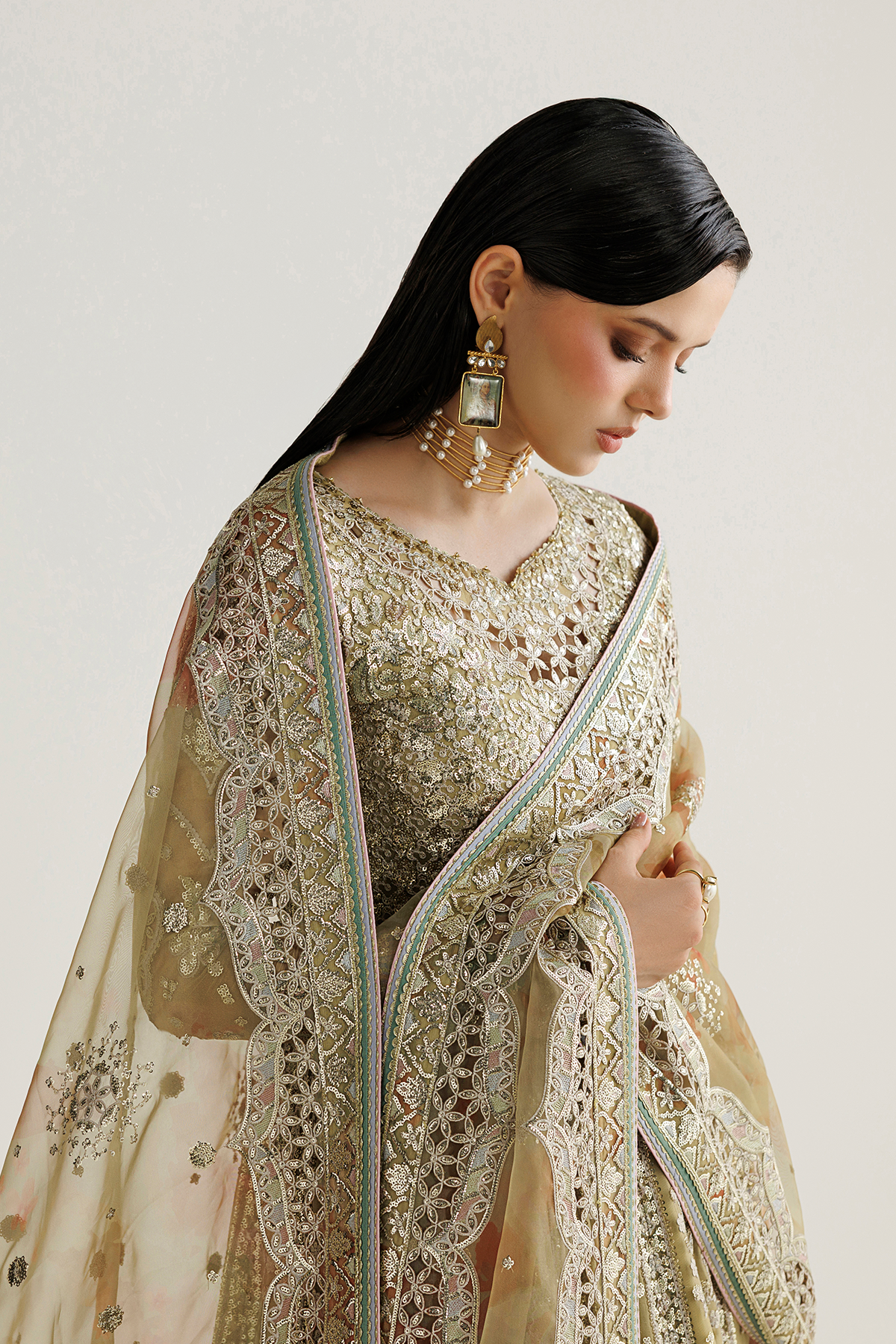 Jazmin formals UC-3140 embroidered chiffon outfit