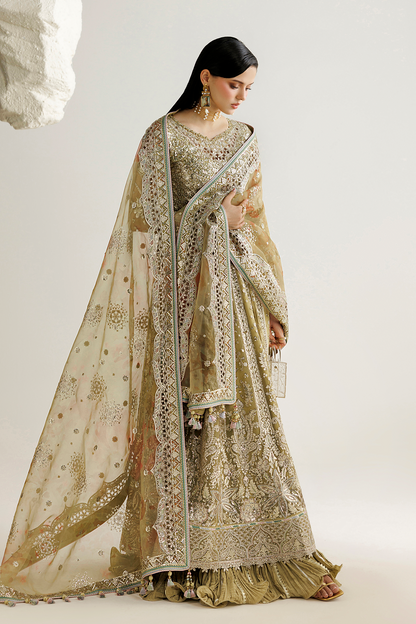 Jazmin UC-3140 embroidered chiffon Pakistani formal suit