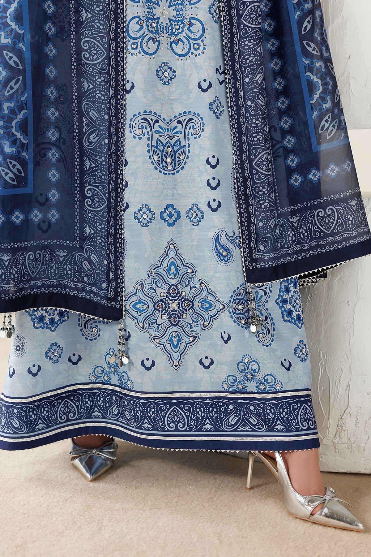 Pakistani handwork raw silk formal OR26-D02 by Jazmin