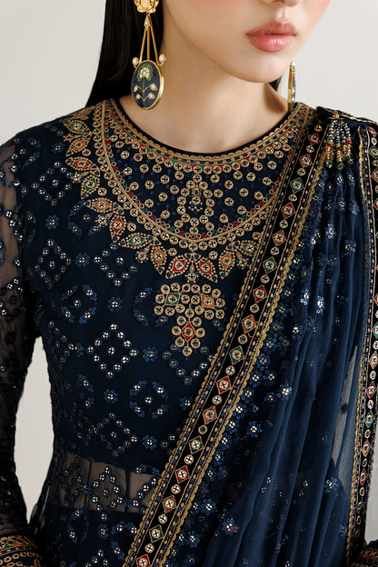 Pakistani embroidered chiffon formal UC-3144 by Jazmin