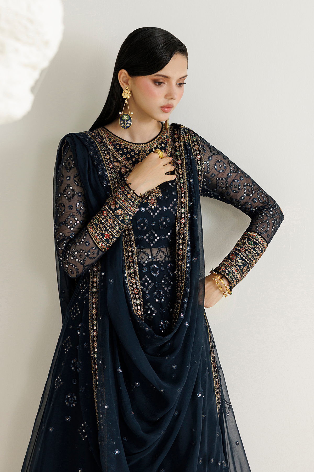 Jazmin UC-3144 Pakistani formal wear for weddings and events