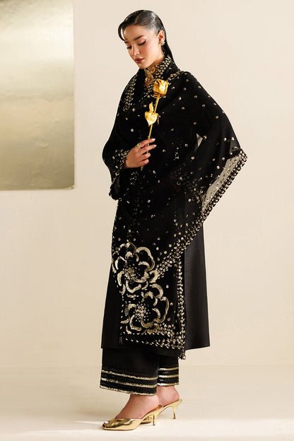 Jazmin UR-7065 embroidered Korean raw silk Pakistani formal suit