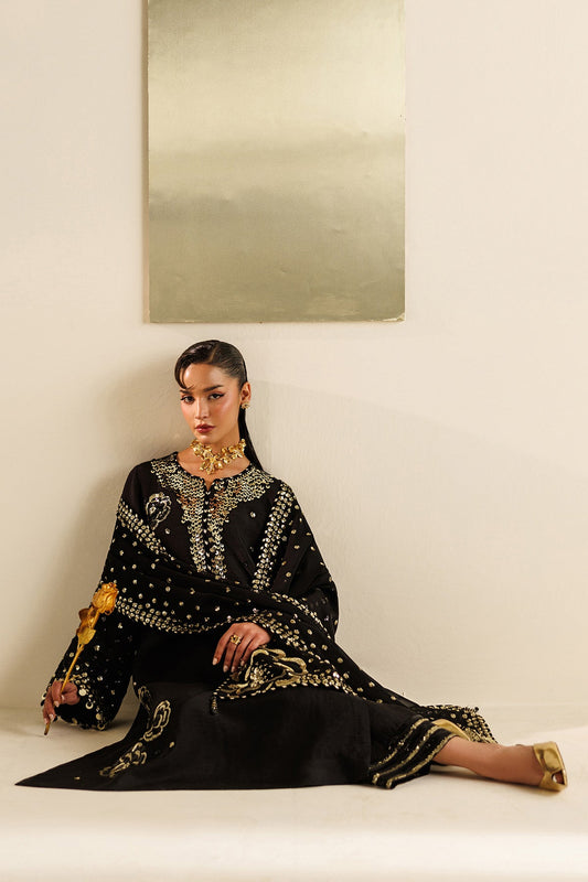 Jazmin UR-7065 raw silk formal with georgette chiffon dupatta
