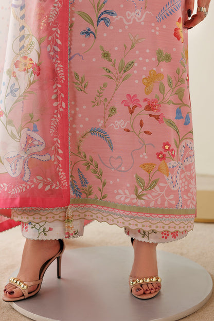 Jazmin OR26-D04 tissue silk dupatta drape