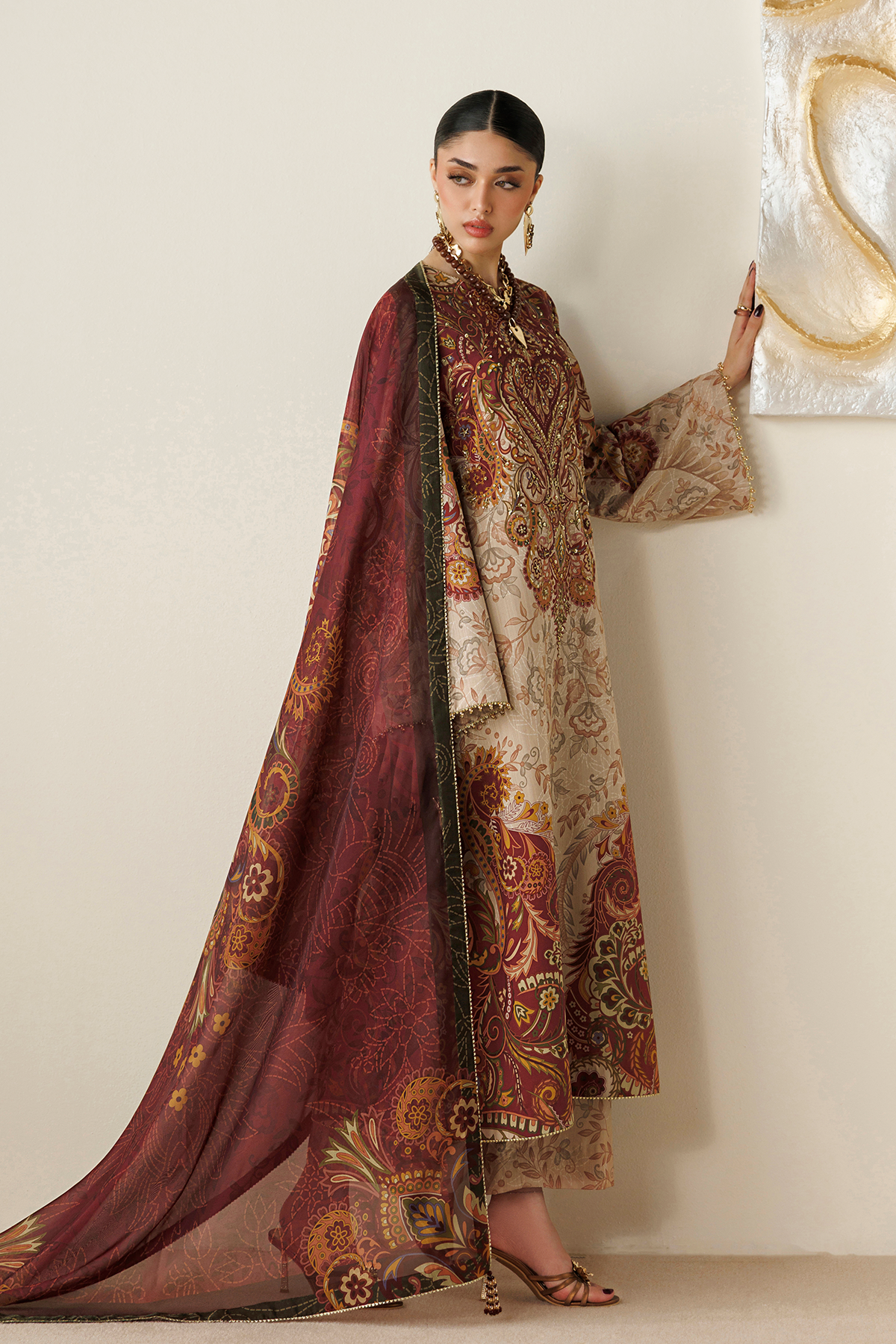 Jazmin OR26-D08 hand embellished front detail