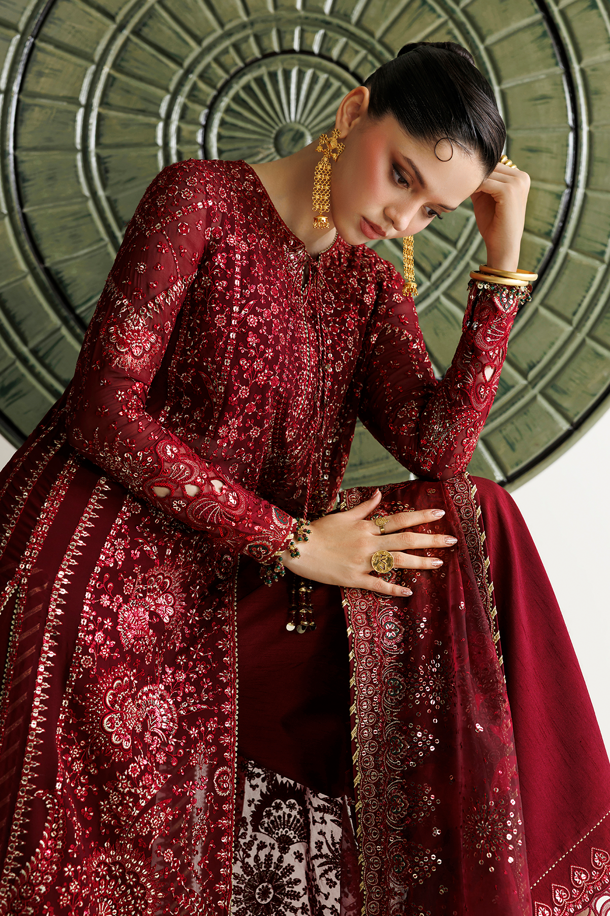 Embroidered chiffon UC-3143 by Jazmin – Pakistani party wear