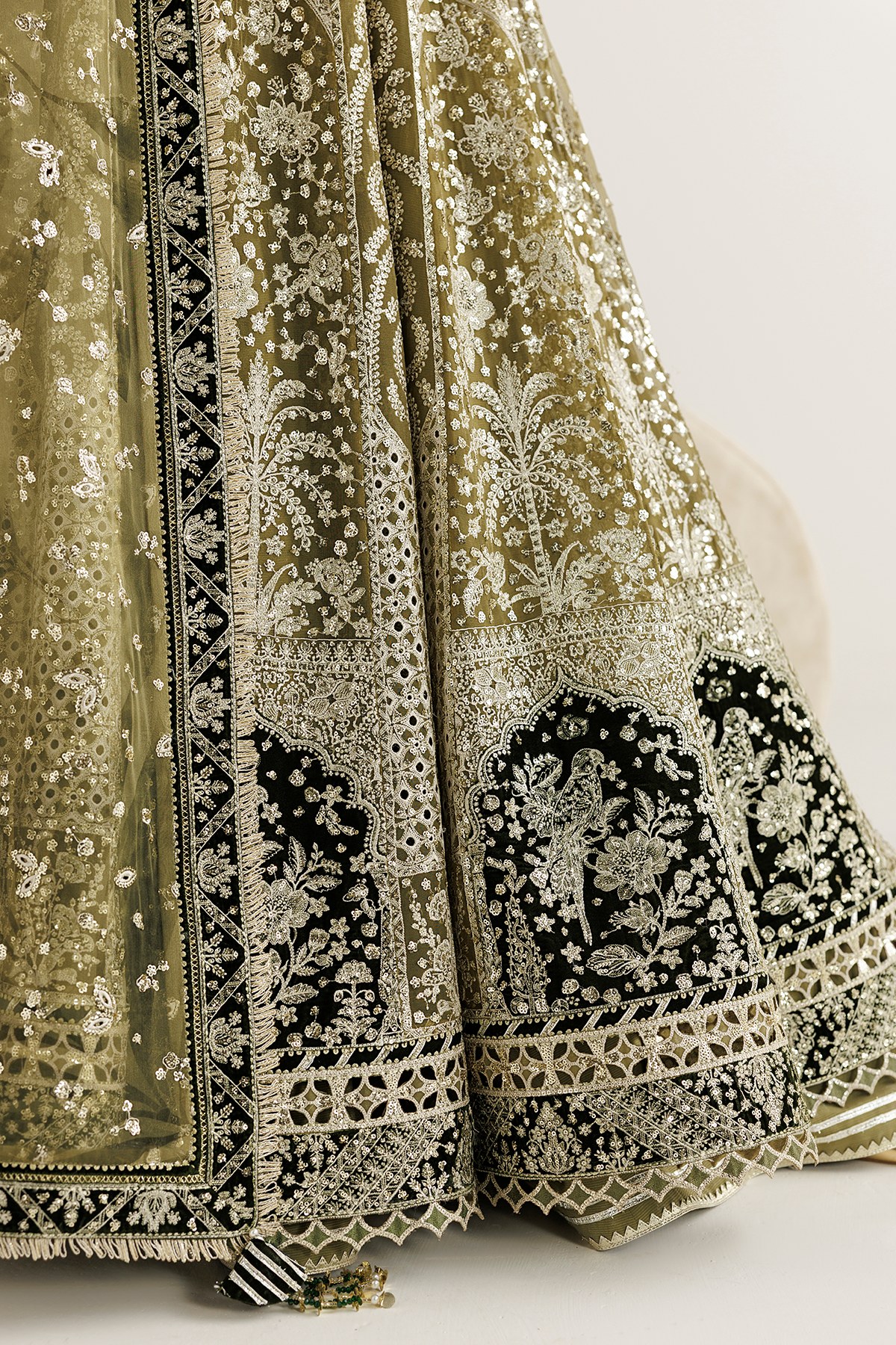 Jazmin UC-3141 embroidered chiffon yoke and panels