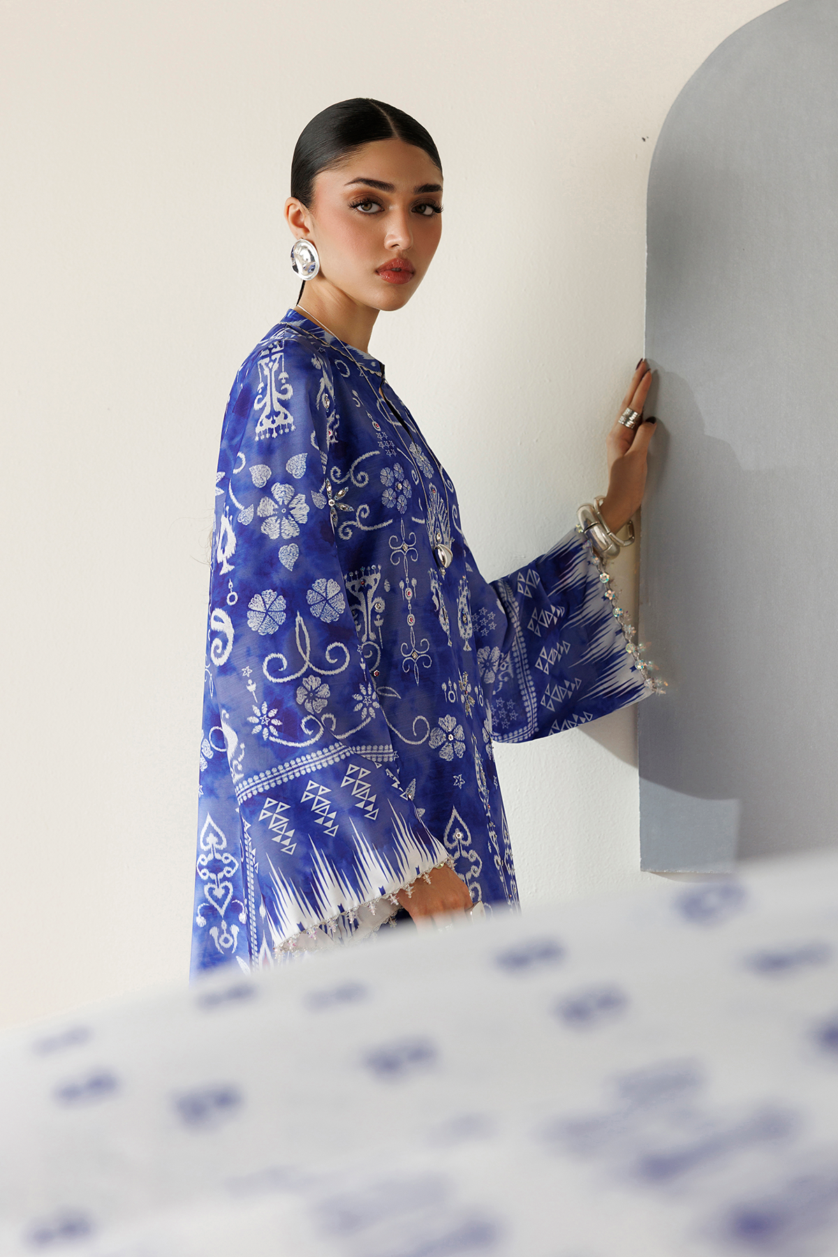 Jazmin OR26-D09 tissue silk dupatta drape