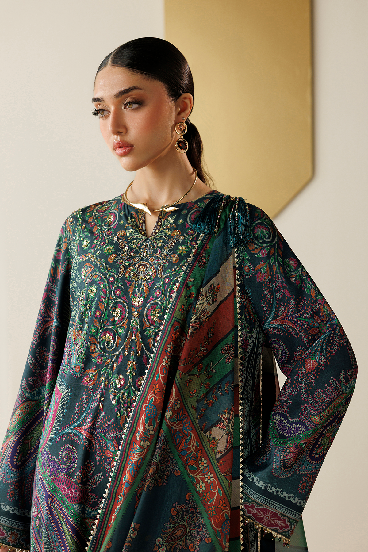 Pakistani handwork silk formal OR26-D07 by Jazmin
