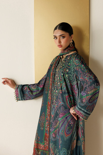 Jazmin OR26-D07 tissue silk dupatta drape