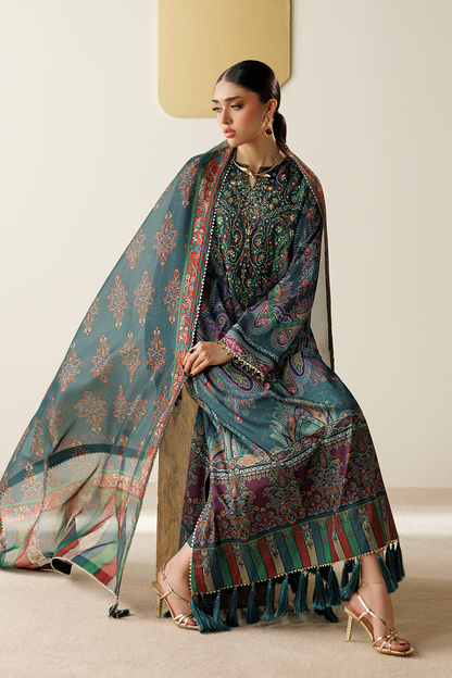 Jazmin OR26-D07 handwork silk suit at Raz Ruya