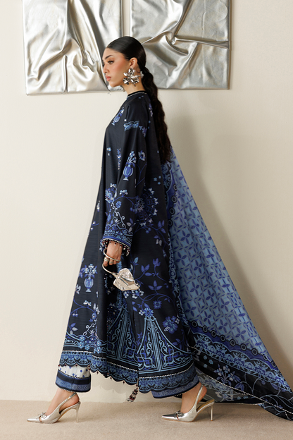 Jazmin Orlina OR26-D05 printed raw silk outfit