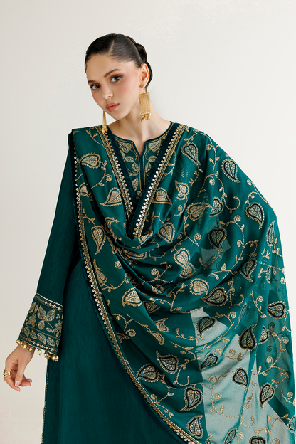 Jazmin UR-7092 three-piece Korean raw silk formal