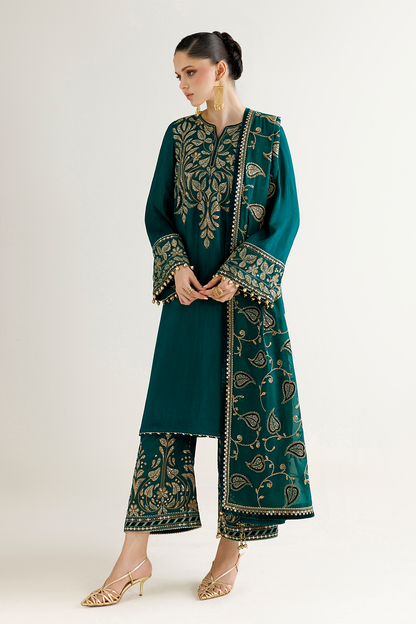 Jazmin UR-7092 embroidered georgette chiffon dupatta