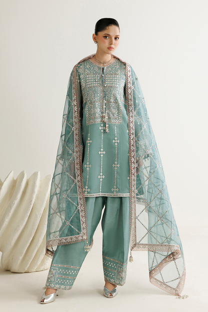 Jazmin UC-3138 embroidered chiffon Pakistani formal suit