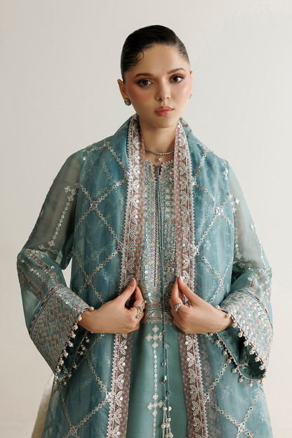 Jazmin UC-3138 embroidered chiffon suit at Raz Ruya