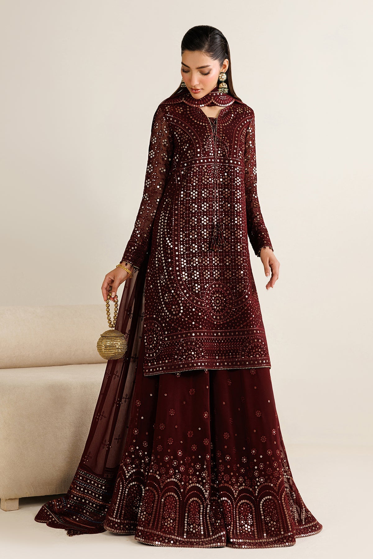 Embroidered chiffon UC-3126 by Jazmin – Pakistani party wear