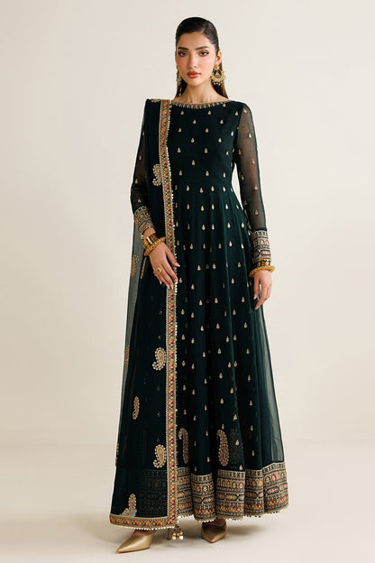 Jazmin UC-3128 embroidered chiffon Pakistani formal suit