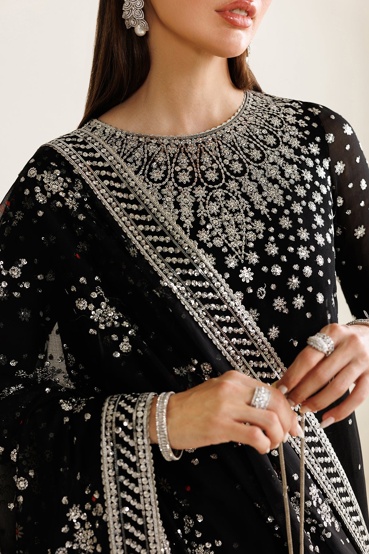 Jazmin formals UC-3127 embroidered chiffon outfit