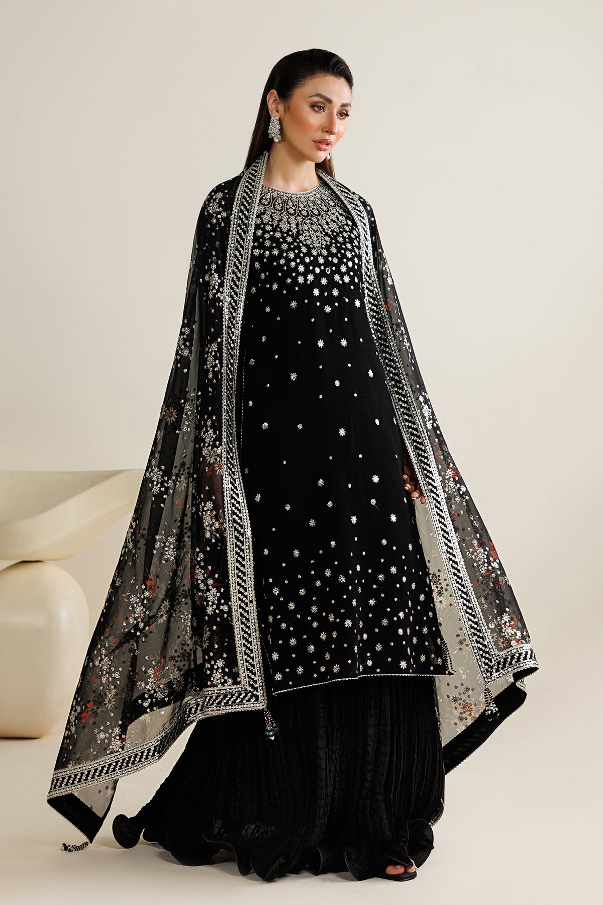 Embroidered chiffon UC-3127 by Jazmin – Pakistani party wear