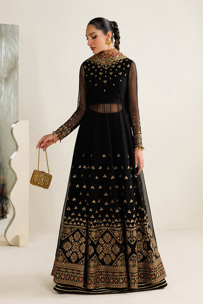 Jazmin UC-3125 chiffon formal with embroidered chiffon dupatta