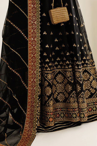 Pakistani embroidered chiffon formal UC-3125 by Jazmin