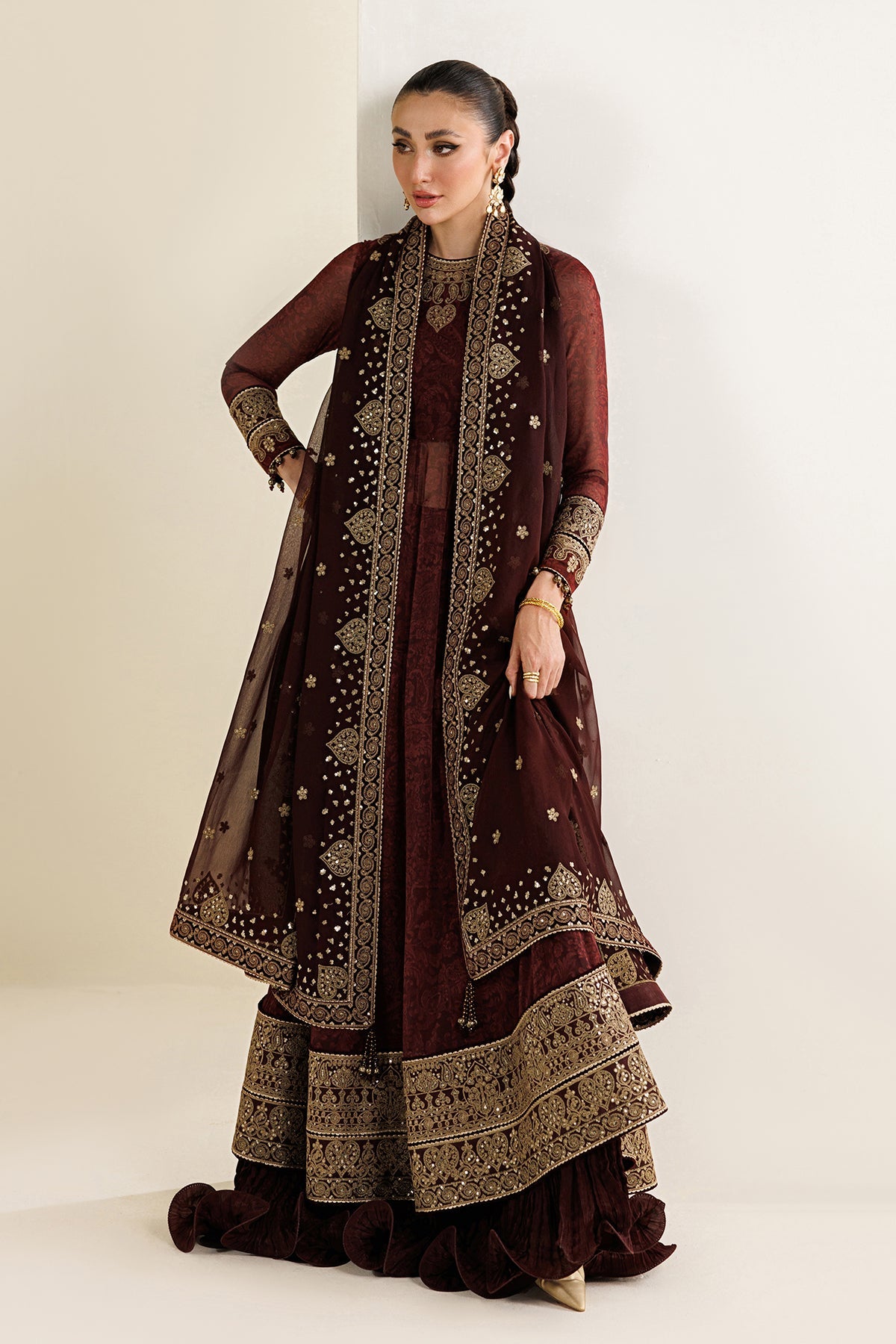 Jazmin formals UC-3130 printed chiffon outfit