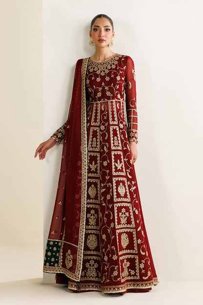 Jazmin UC-3132 chiffon formal with embroidered chiffon dupatta