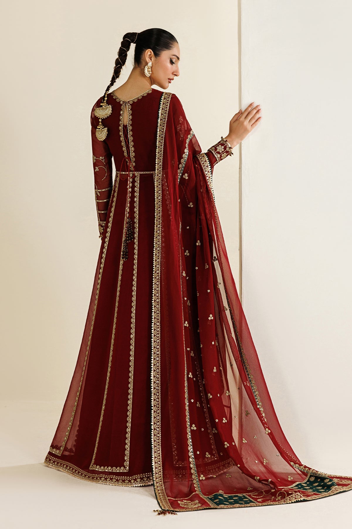 Jazmin UC-3132 embroidered chiffon suit at Raz Ruya