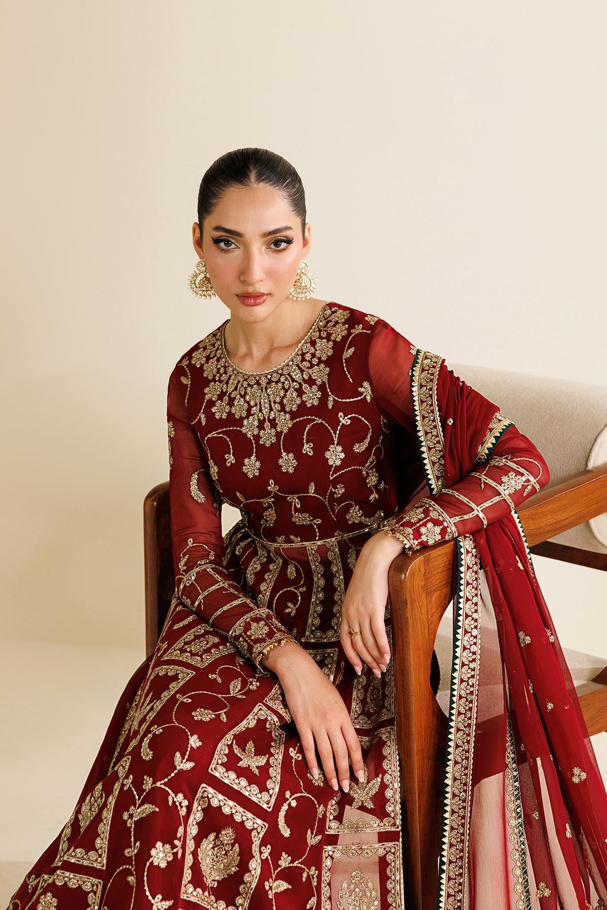 Jazmin formals UC-3132 embroidered chiffon outfit