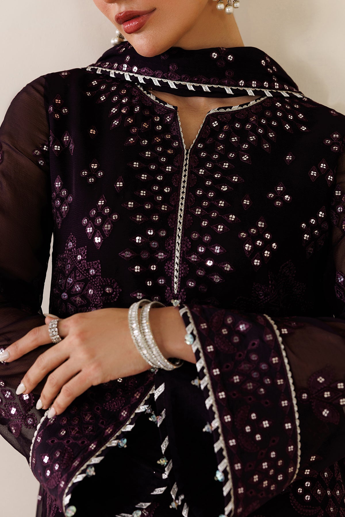 Jazmin formals UC-3123 embroidered chiffon outfit