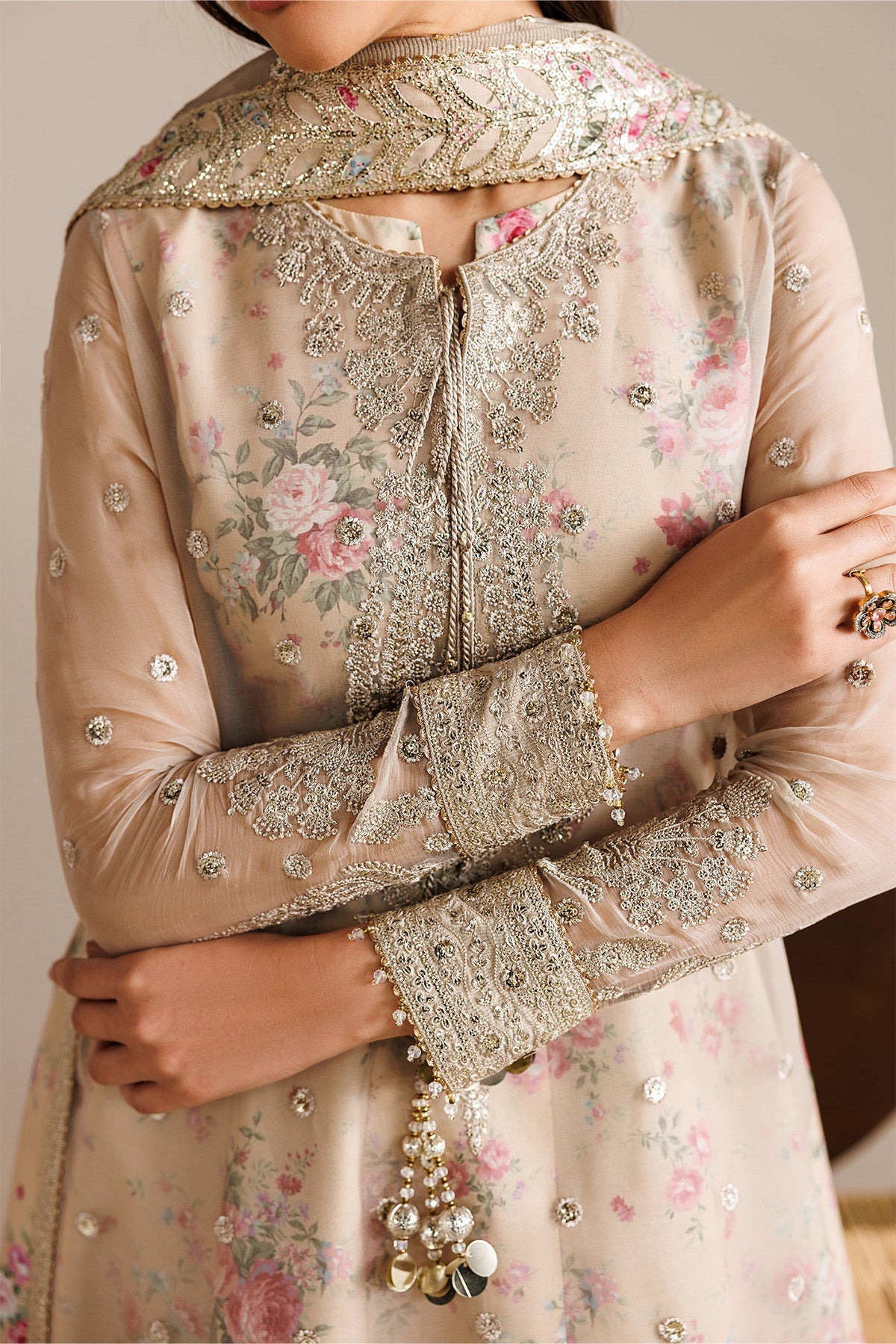Pakistani embroidered chiffon formal UC-3117 by Jazmin