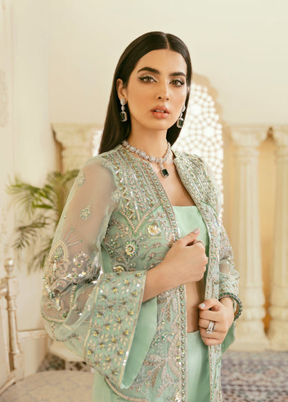 Akbar Aslam Juan Pakistani organza formal with net dupatta