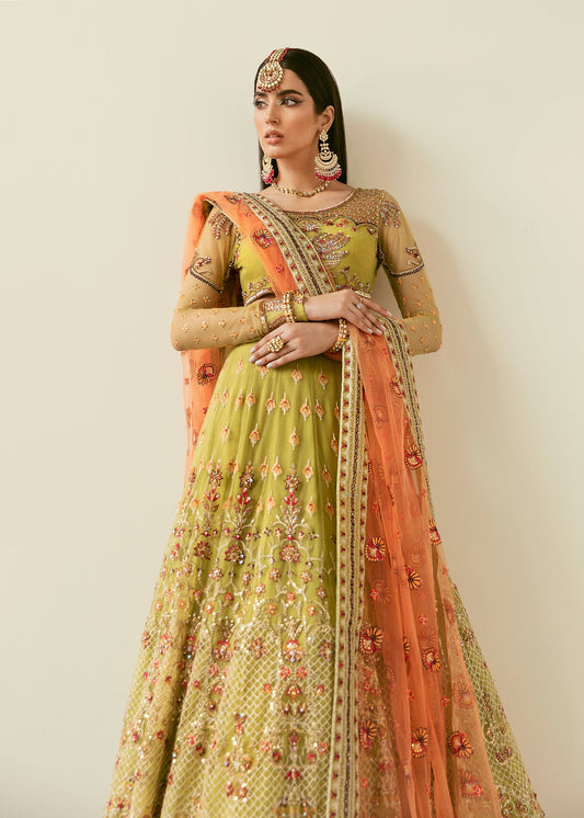 Akbar Aslam Makira Pakistani net formal with dupatta