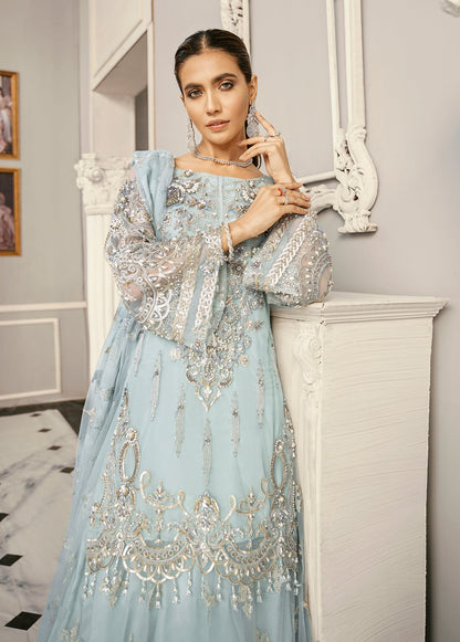 Akbar Aslam Phlox net embroidery detail