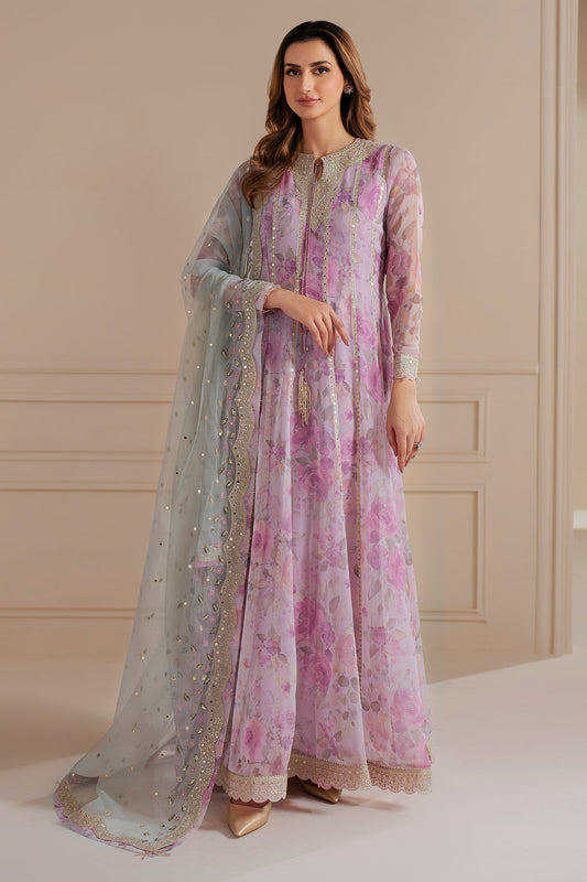 Jazmin UC-3071 embroidered printed chiffon Pakistani formal suit