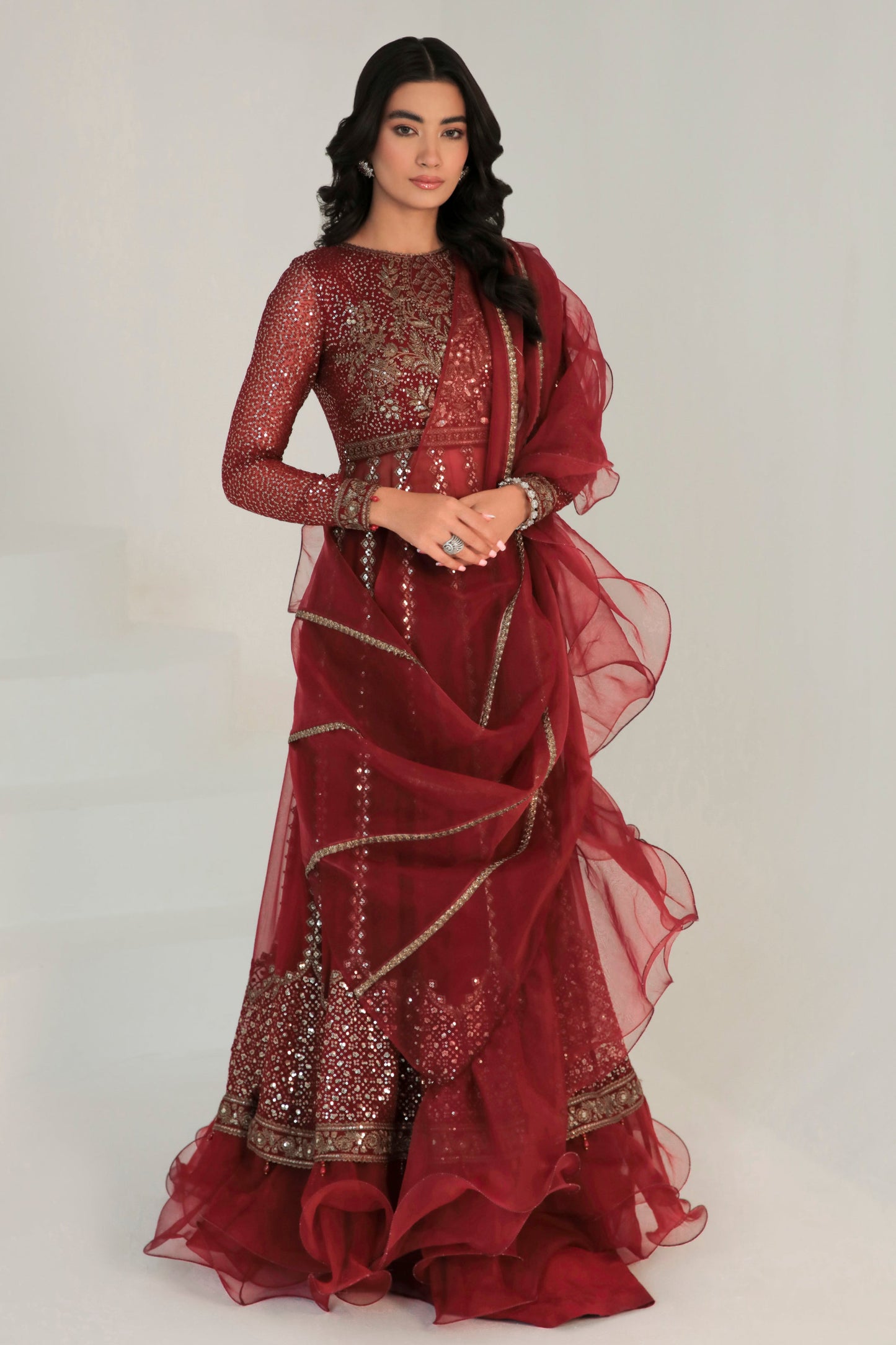 EMBROIDERED CHIFFON UC-3007