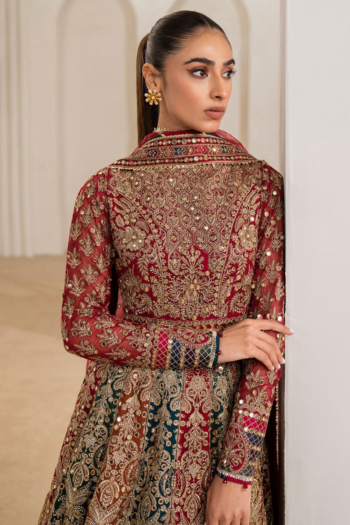 Jazmin WF'24-02 embroidered chiffon wedding formal at Raz Ruya