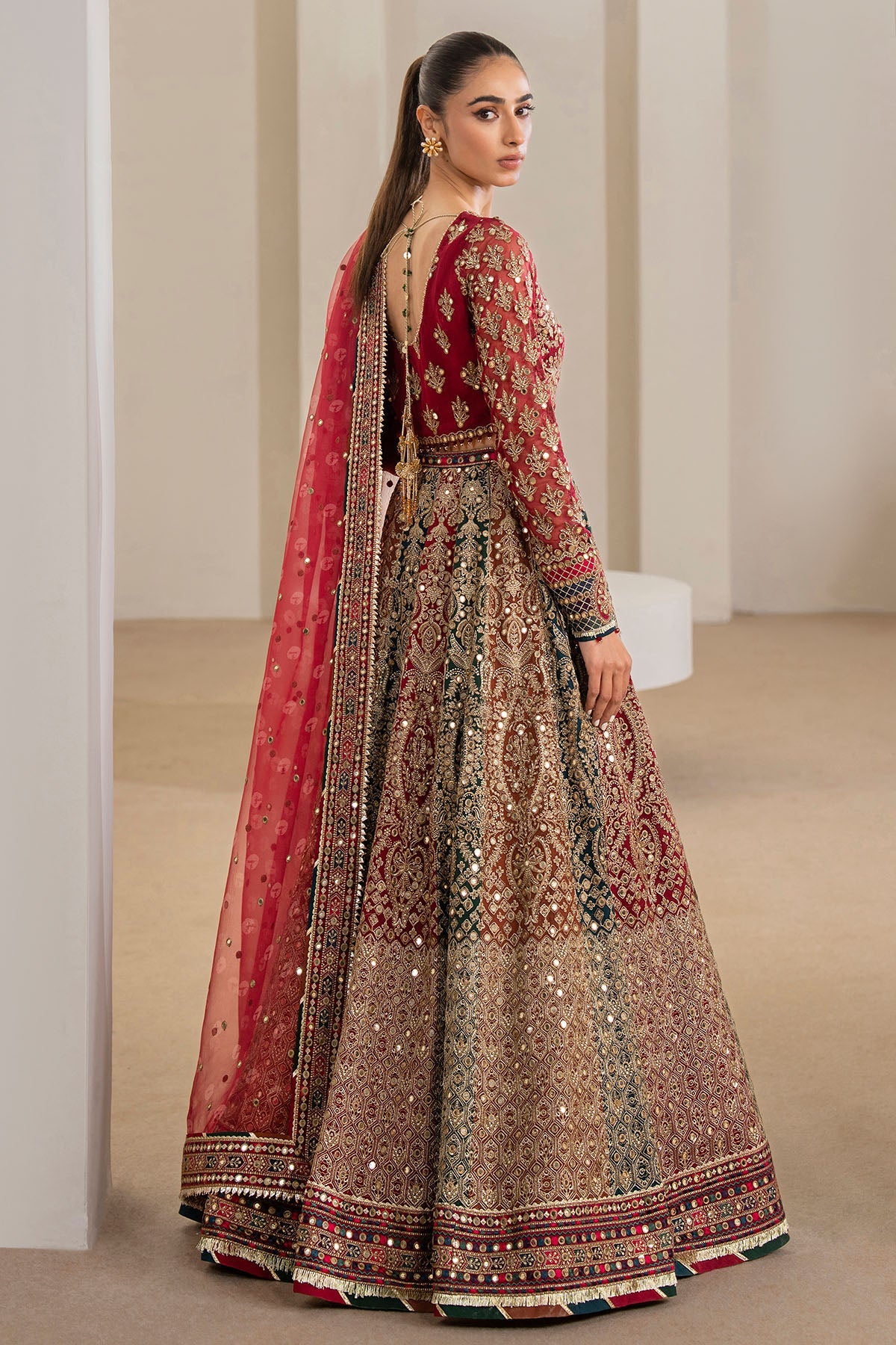 Embroidered chiffon WF'24-02 by Jazmin – Pakistani wedding guest outfit