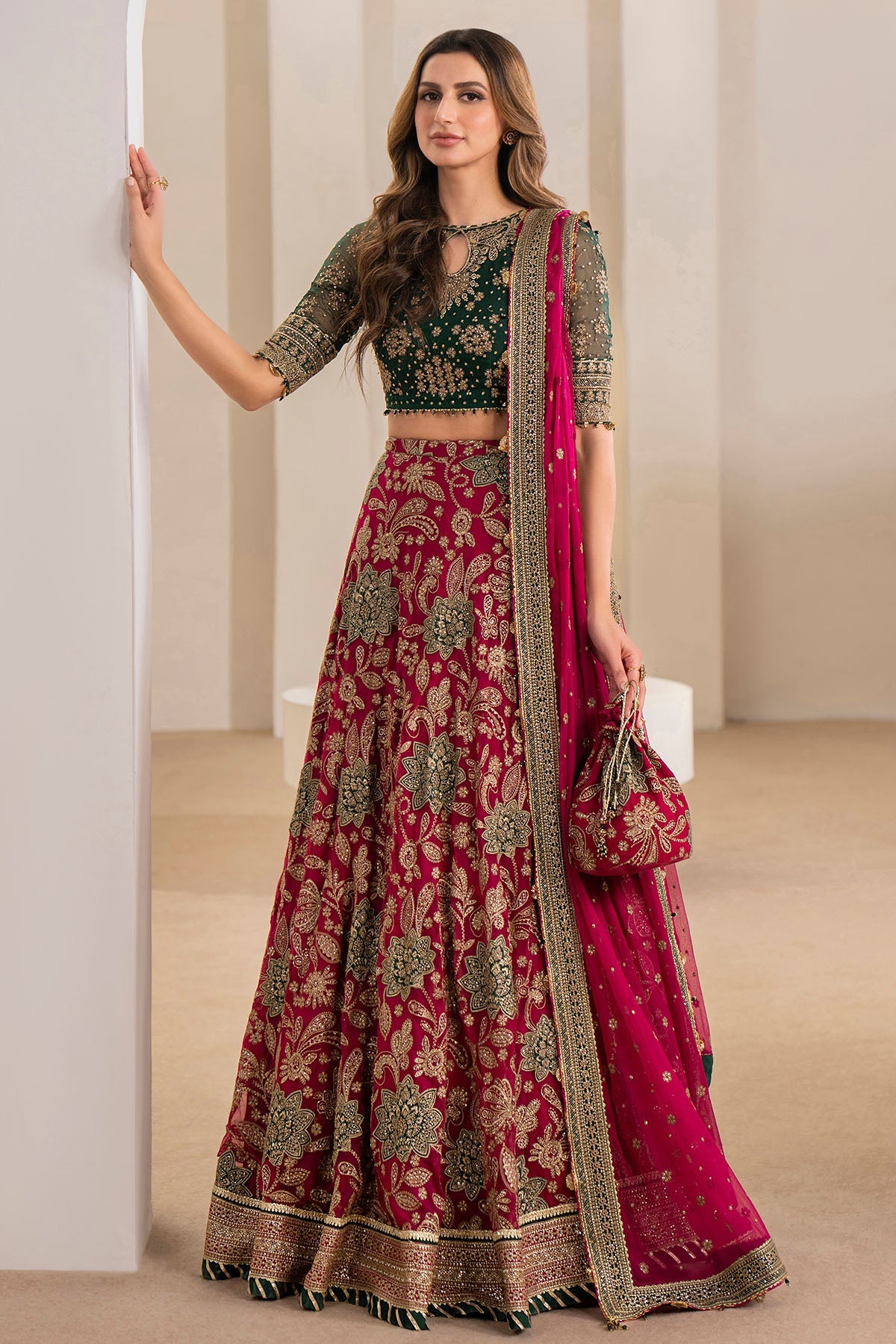 EMBROIDERED CHIFFON UC-3028