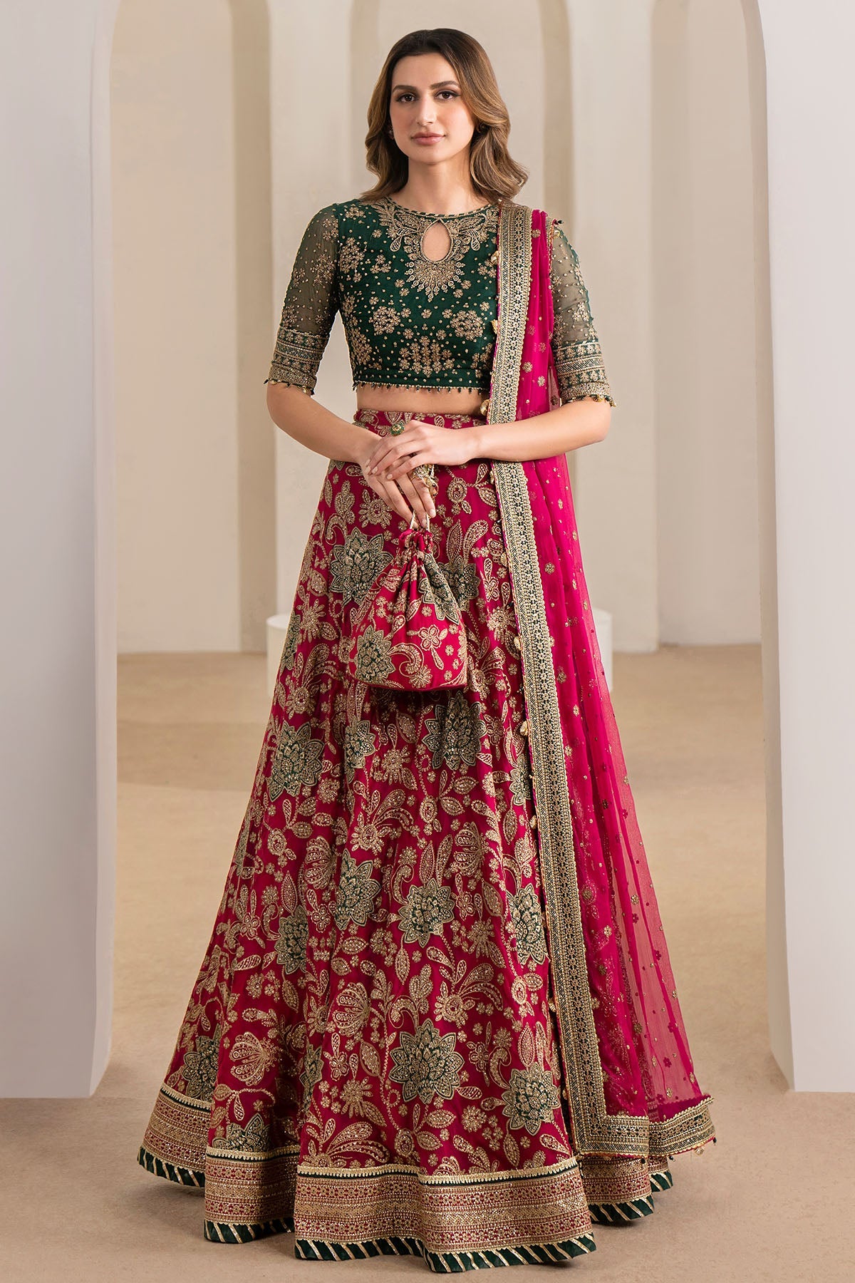 EMBROIDERED CHIFFON UC-3028