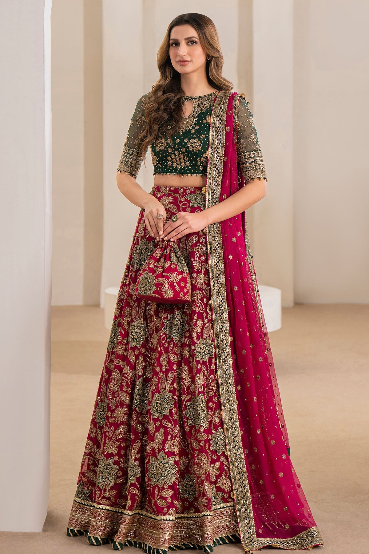 EMBROIDERED CHIFFON UC-3028