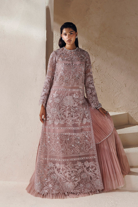 Akbar Aslam Lueur floral embellished organza Pakistani luxury formal