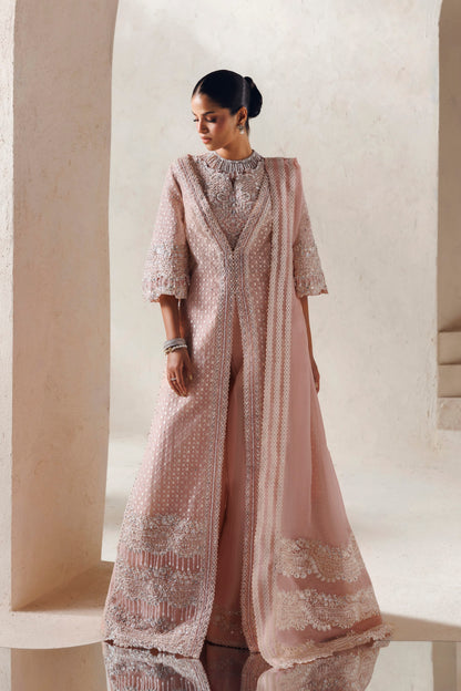Akbar Aslam Epoque hand-embellished organza with silk dupatta