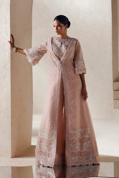 Akbar Aslam Epoque open-front organza Pakistani luxury formal
